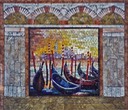 Gondolas Framed - stone frame by Ralph Young